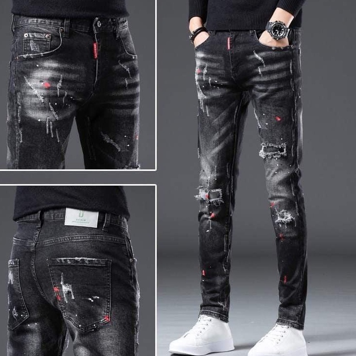 Quần Jean Nam Chất Co Giãn, Không Bai Màu, Dáng Ôm Body, Hit Hót  Thời Trang Phong Cách Luty Shop ms8511