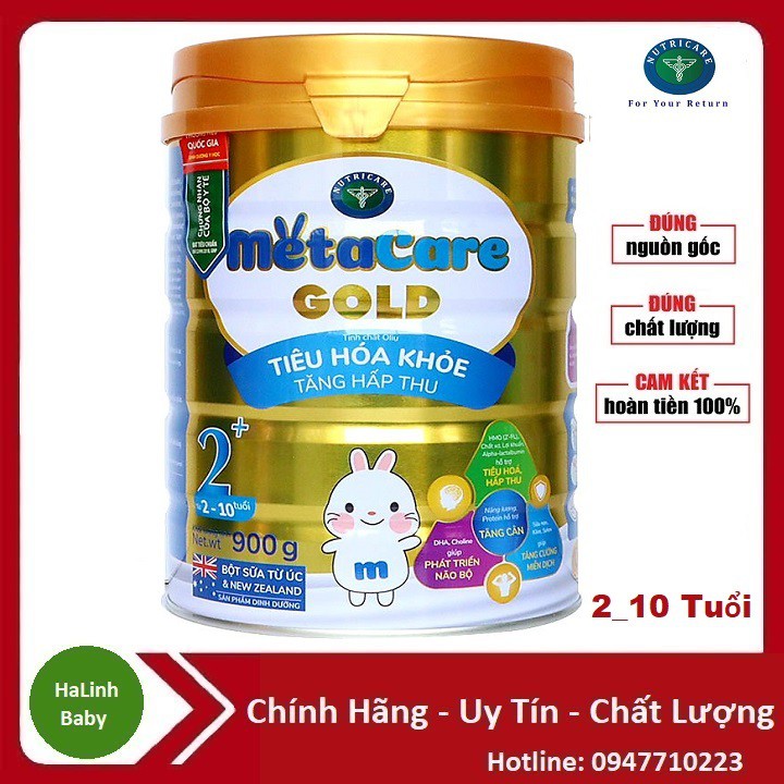 Sữa MetaCare Gold 2+ 900g [Date 2023]