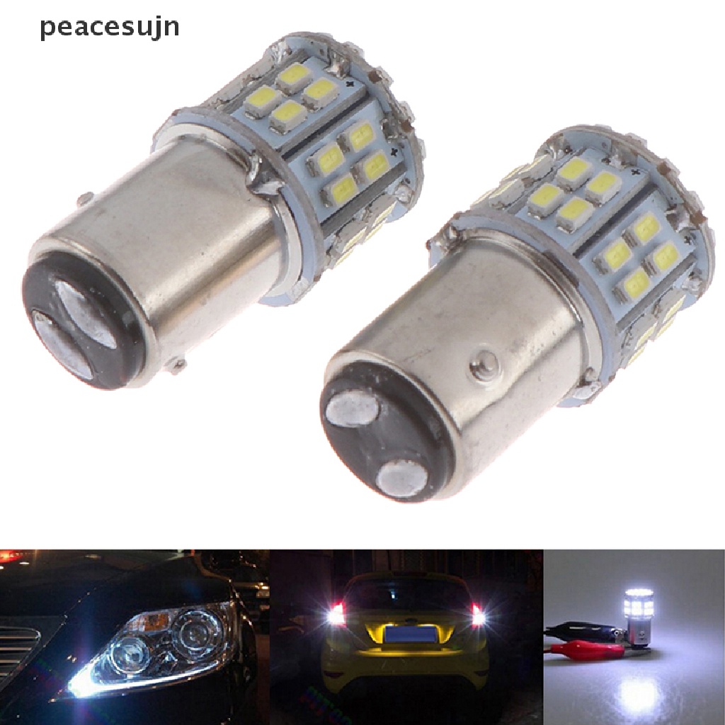 (hot*) 2Pcs 12V 1157 50SMD 1206 6000K LED Light Car Tail Stop Brake Lamp Bulb White peacesujn