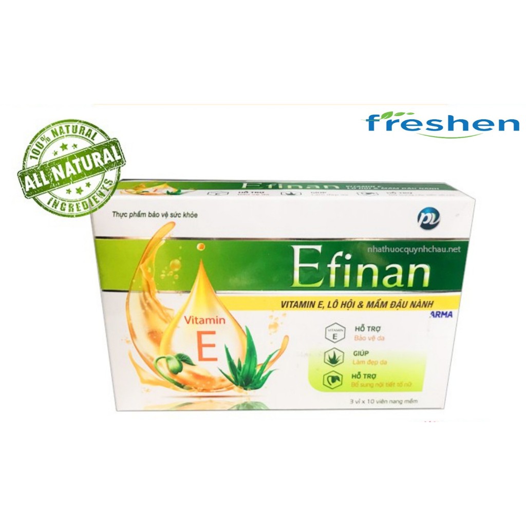 VIÊN UỐNG ĐẸP DA - TĂNG CƯỜNG NỘI TIẾT TỐ EFINAN | Thế Giới Skin Care