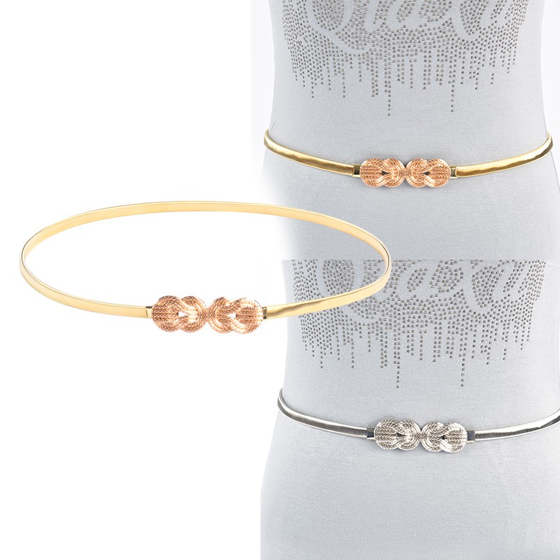 Thắt lưng họa tiết hoa lá siêu co giãn hợp thời trang cho nữ