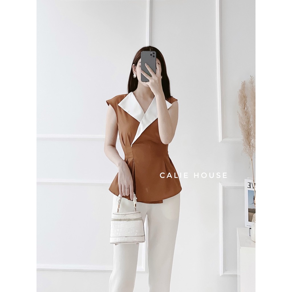 Áo peplum vai chờm thanh lịch thời trang thiết kế nữ Calie House A260
