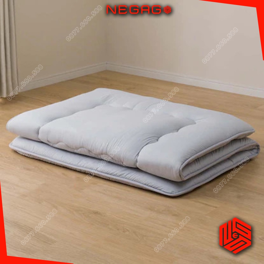 Nệm Topper Xuất Nhật Trải sàn, nệm ngủ văn phòng Dày 7cm và Mỏng 4cm | NEGAGO
