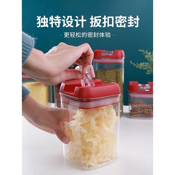 Hộp Đựng Thực Phẩm Trong Suốt  Có Nắp Đậy Hút Chân Không Tiện Dụng Cho Nhà Bếp