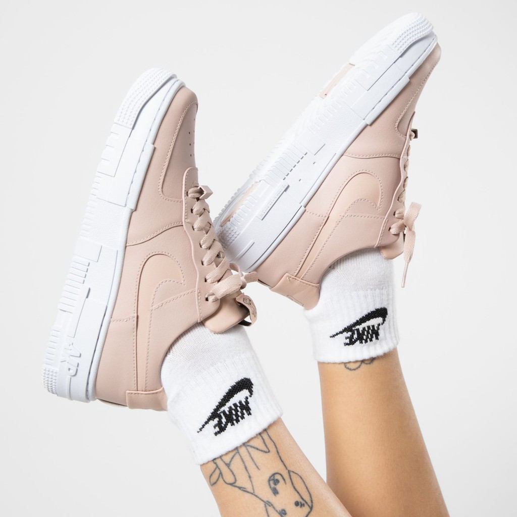 Nike Air Force 1 Pixel FREESHIP Giày Nike Auth - Nike AF1 Pixel Beige Pink Chính Hãng