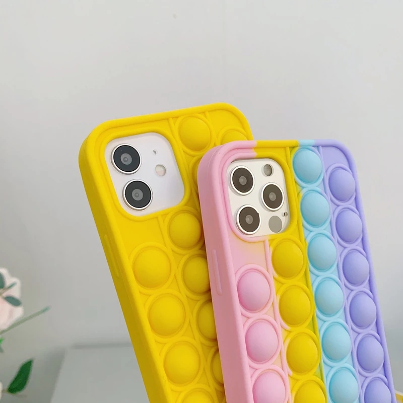 Ốp Điện Thoại Silicon Mềm Hình Pop It Bubble Cho For Samsung Galaxy A02 A02s A22 A71 A50 A50s A12 A32 A30 A20 A70 A70s A21s A30s A72 A51 A31 A52 A11 M11 S21 Note 20 Ultra  Plus 4G 5G