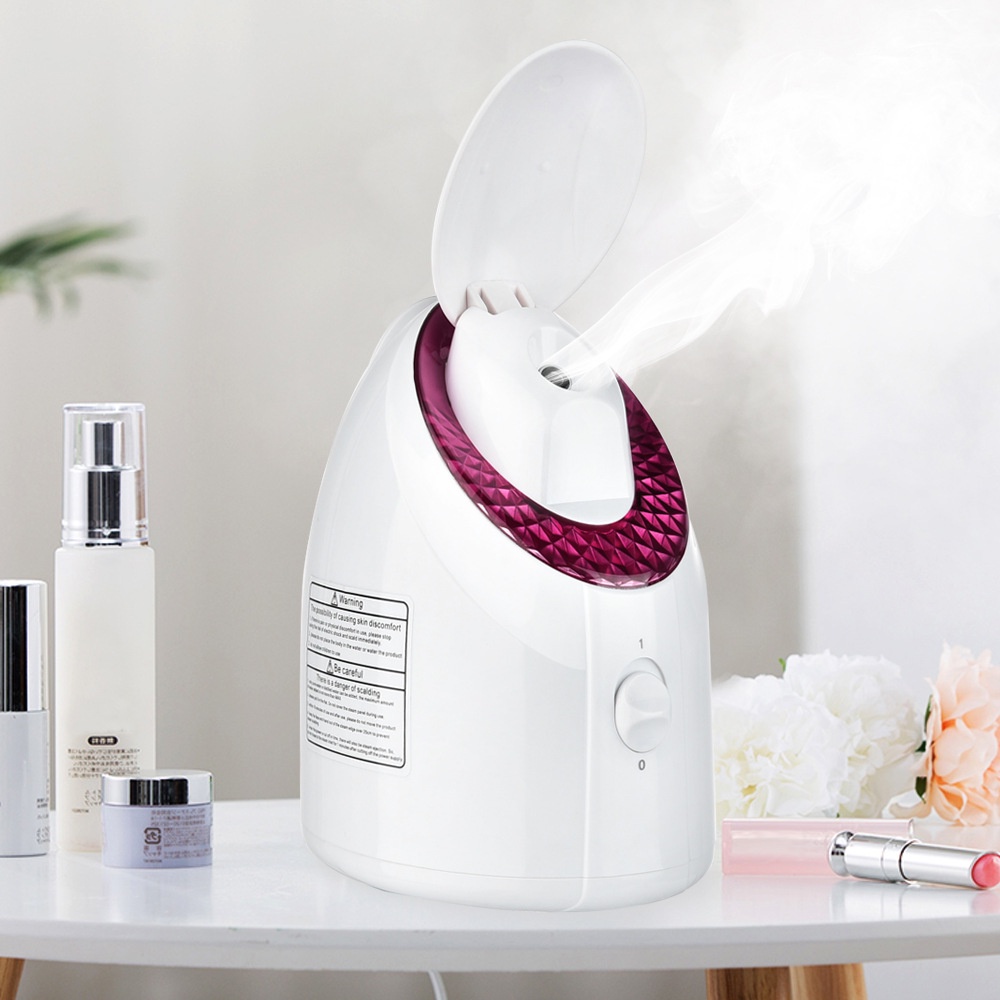 Máy Xông Mặt - Máy Xông Hơi Mặt Phủ Sương ION Nano, Tích Hợp Đèn UV, Bổ Sung Độ Ẩm Cho Da Hiệu Quả [Giao Hàng Miễn Phí]