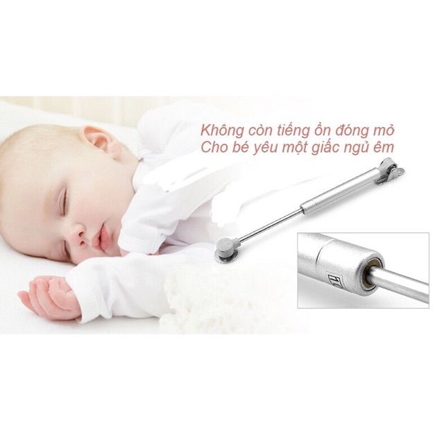 Set 2 tay co thủy lực 100N chống va đập tủ bếp