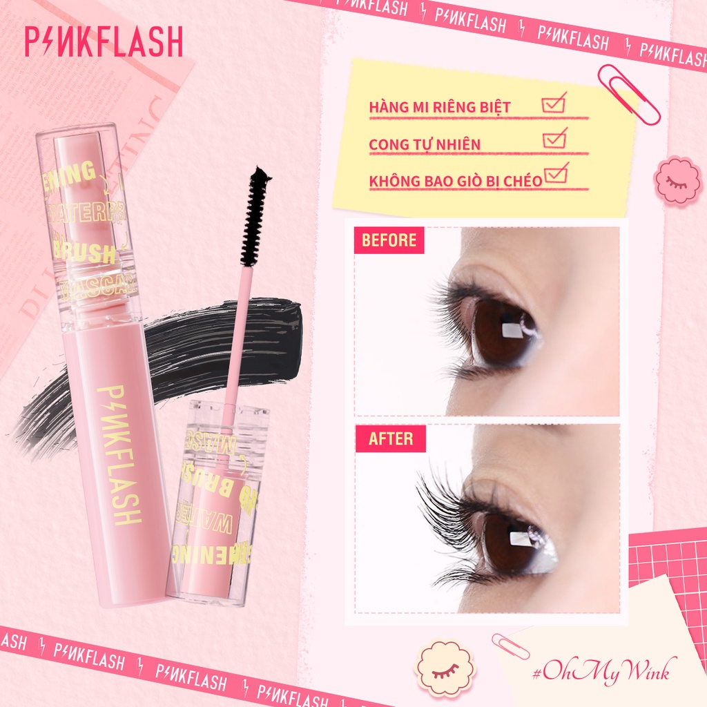 PINKFLASH OhMyWink Mascara Thành Phần Sợi Làm Dài Mi Độc Đáo 30g