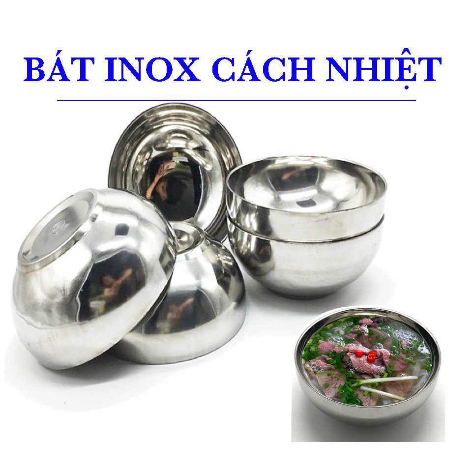 [FREESHIP❤️] BÁT CANH INOX 2 LỚP CÁCH NHIỆT RỘNG 20CM