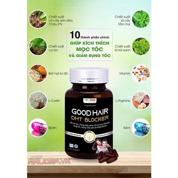 DHT Blocker Good Hair Chống DHT - Mọc tóc - Giảm nhờn da đầu