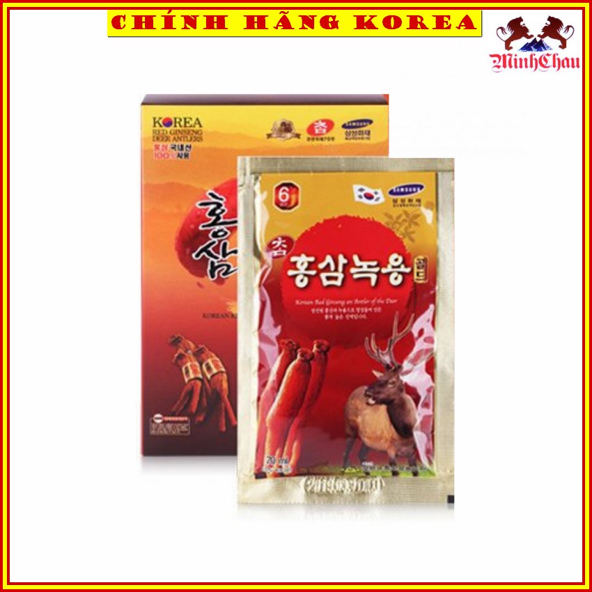 Nước Hồng Sâm Nhung Hươu Cao Cấp 30 Gói Hàn Quốc, minhchau