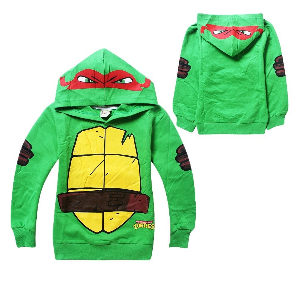 Áo Hoodie In Hình Ninja Rùa Cho Bé Trai