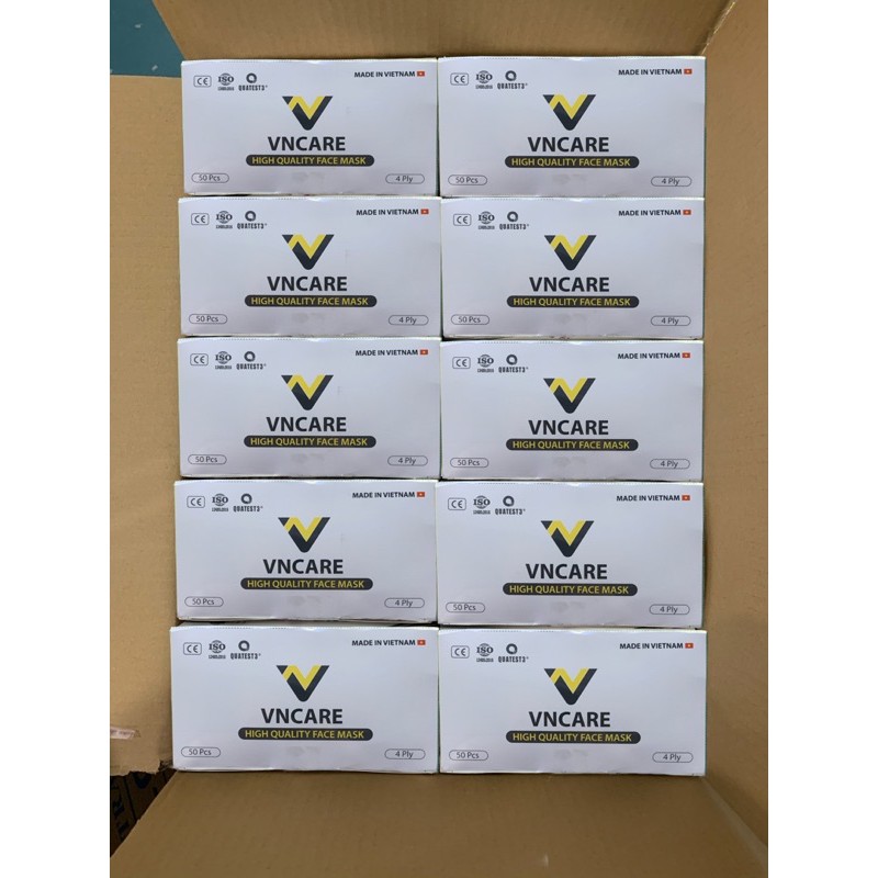 [Mã FAMAYFA2 giảm 10K đơn 50K] Combo 3 hộp khẩu trang màu trắng VNCARE (Chính hãng) | BigBuy360 - bigbuy360.vn