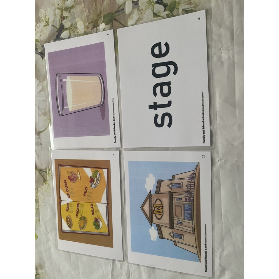 FLASHCARDS FAMILY AND FRIENDS 4 - phiên bản 2nd- 138 thẻ ép plastics