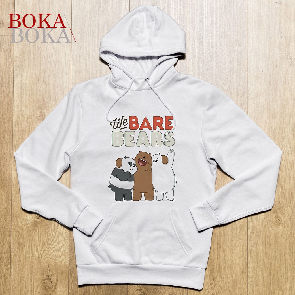 Áo Hoodie Nỉ In Hình We Bare Bears (3 Chú Gấu) Unisex Nam và Nữ | BigBuy360 - bigbuy360.vn