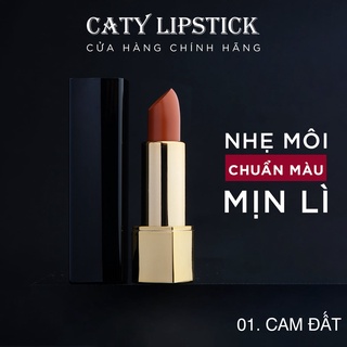 Son sáp lì caty chiếc xuất chocolate chất nhung lì - mềm mịn môi - không chì