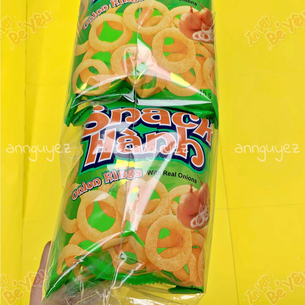 Bim bim Oishi snack hành (bịch 10 gói 15g)