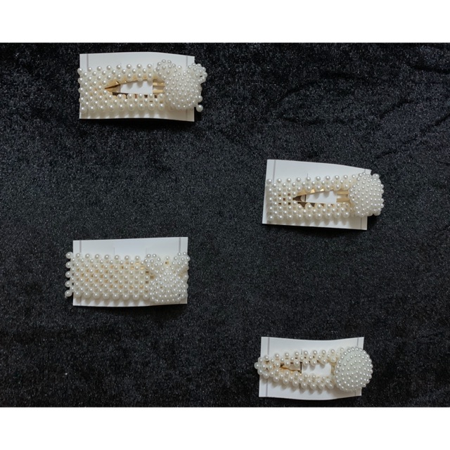 Kẹp tóc đính ngọc trai nhân tạo style Hàn.