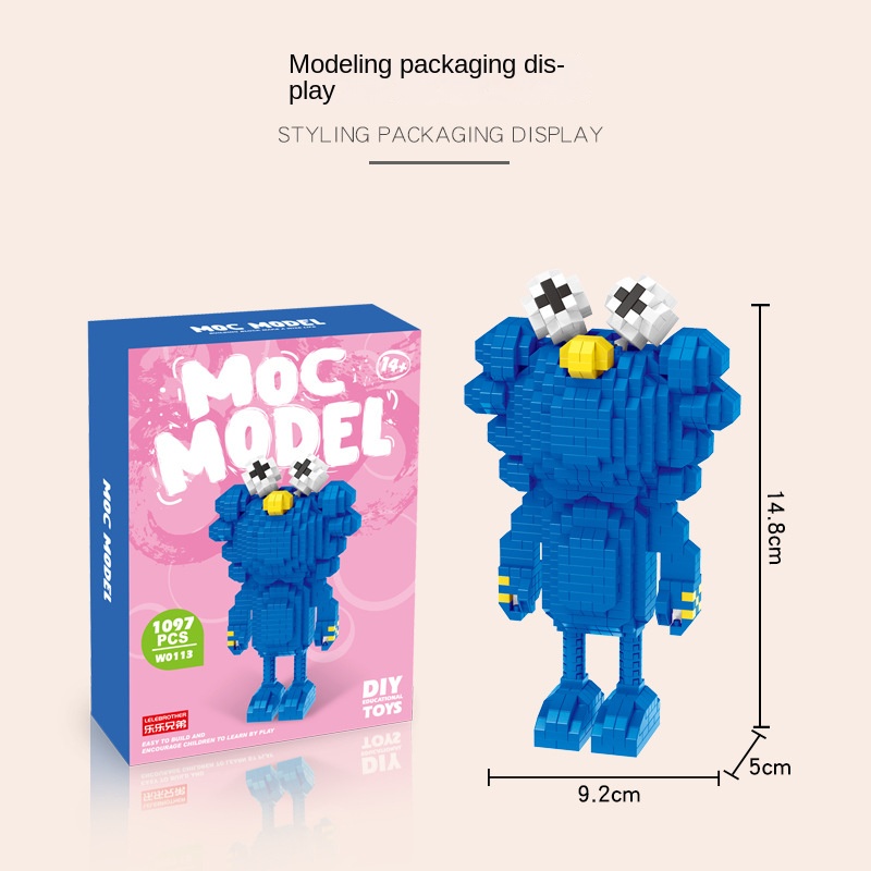 Đồ Chơi Lắp Ráp Mô Hình Nhân Vật Hoạt Hình Ba Chiều Cứng Cáp