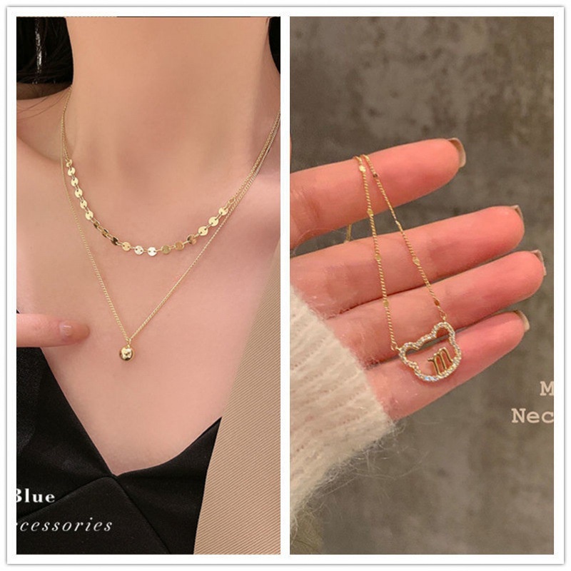 Dây chuyền mặt hình chú gấu đáng yêu theo phong cách Hàn Quốc