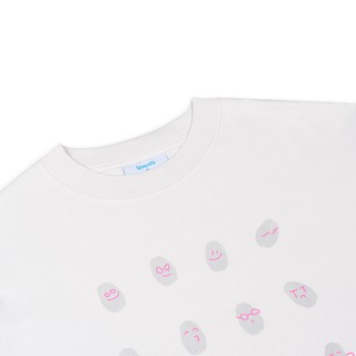 Áo thun LEVENTS Finger Print/ White