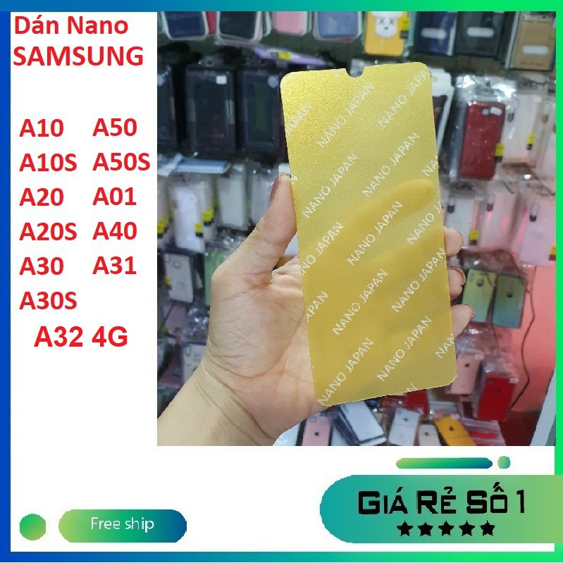 Cường lực dẻo nano siêu bền Samsung A22 4G M32 A32 4G A10 A10S A20 A20S A30 A30S A50 A50S A01 A31 full màn 98%