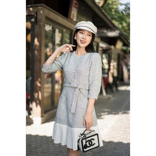 Váy dạ phối chân voan