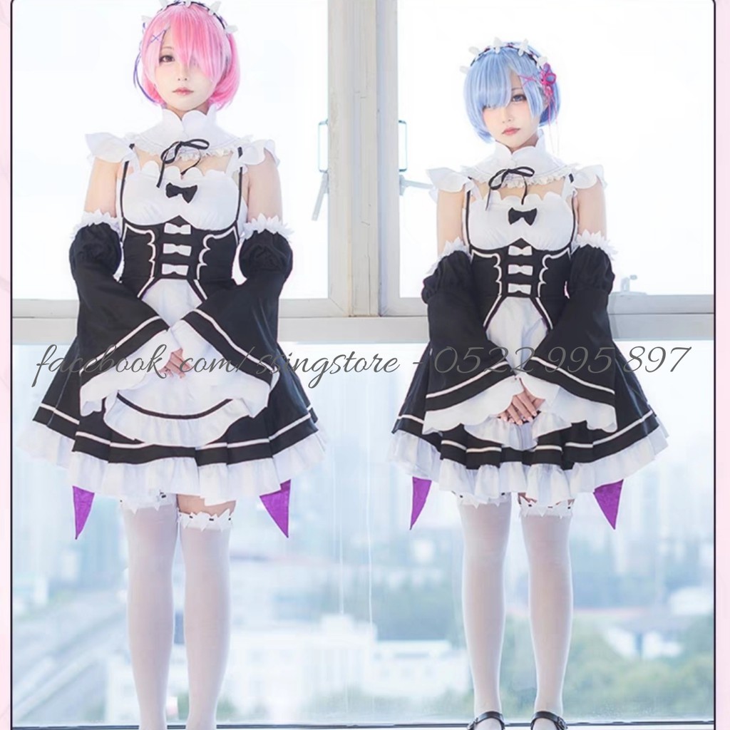 Set COSPLAY Maid nữ hầu gái REM & RAM ( hàng order ) | BigBuy360 - bigbuy360.vn