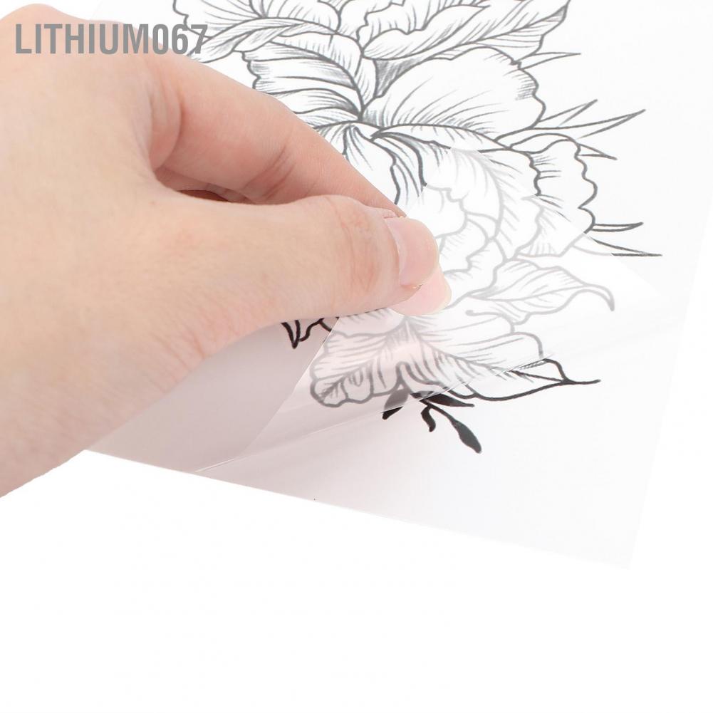 Lithium067 Temporary Tattoos Women Waterproof Flower Long Lasting Body Fake Tattoo Stickers