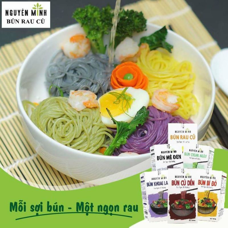 Bún/ mì rau củ Nguyên Minh hộp 300g ( 100% từ gạo và rau củ)