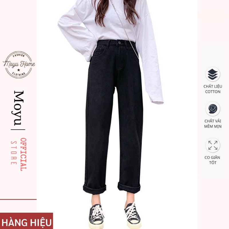 Quần jeans baggy nư, jean bò ống suông, rộng style hàn Quốc hit hot 2021