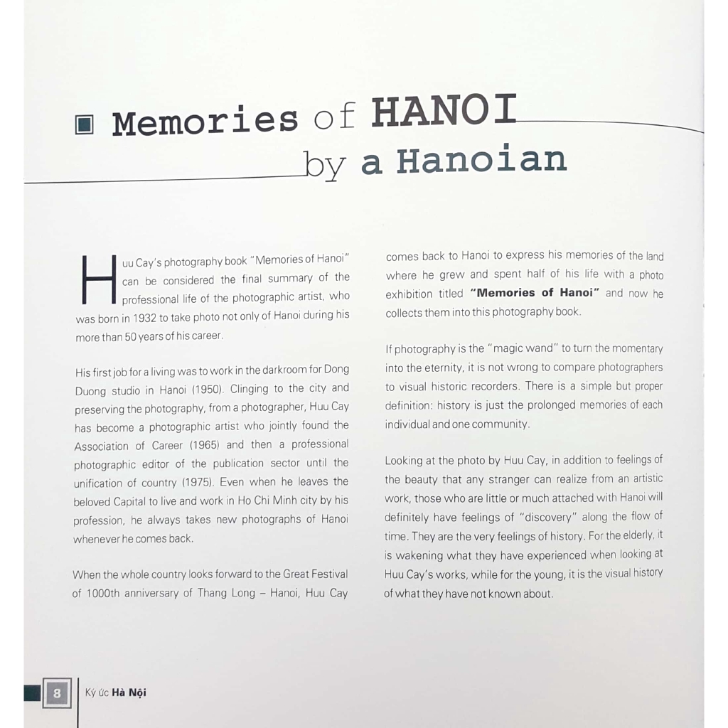 Sách - Ký Ức Hà Nội (1950 - 2010) - Reminiscences Of Hanoi (1950 - 2010)