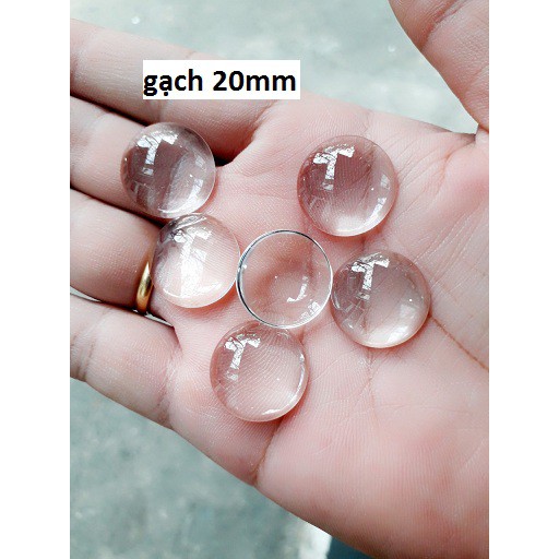 Gạch thủy tinh handmade 50 cái size 12mm tròn