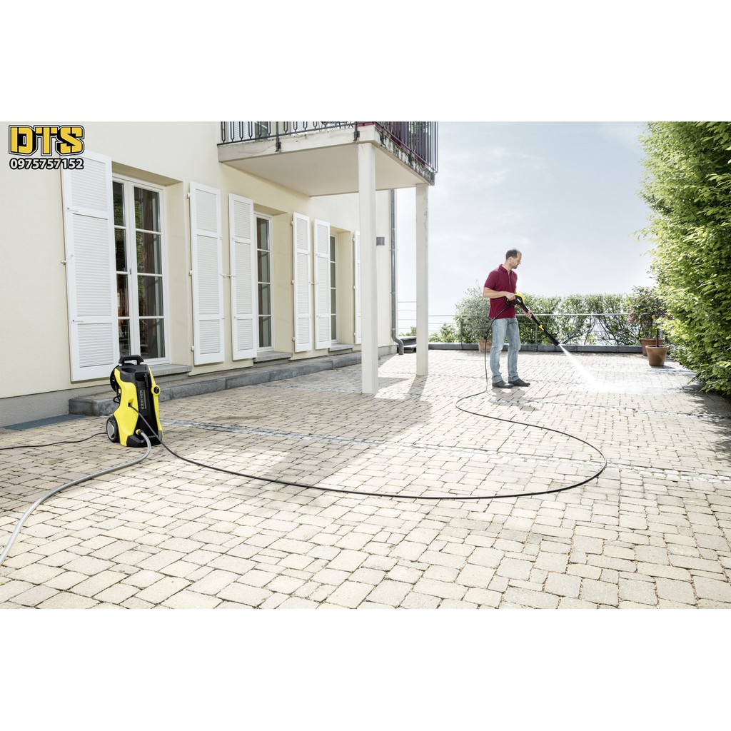 ⚜️FREESHIP⚜️ 10m Dây áp lực máy rửa xe Karcher - Ống dây phun thay thế máy xịt rửa áp lực Karcher K2 - K7 (2 đầu cài kết