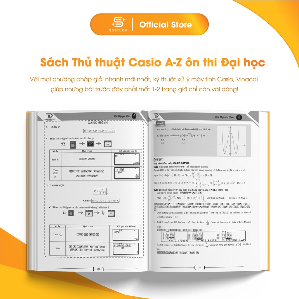 Sách Thủ thuật Casio A-Z ôn thi Đại học 2021 biên soạn bởi thầy Nguyễn Tiến Đạt