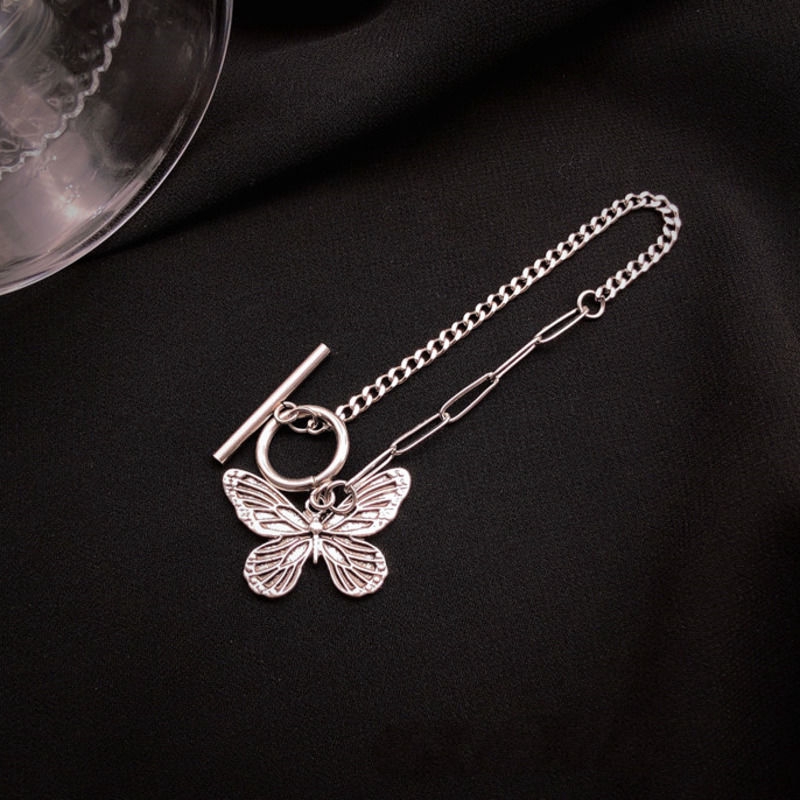 Dây Chuyền Mặt Hình Bướm 22328 Phong Cách ins Cá Tính