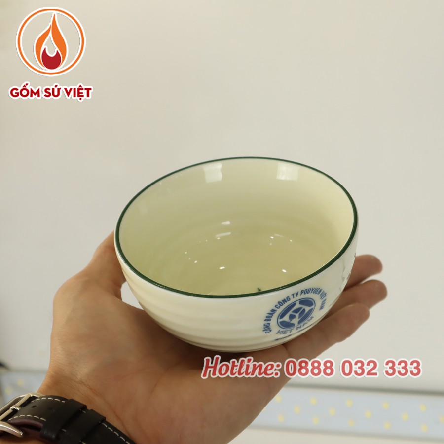 [SALE SỐC] Chén Sứ Mỹ Thuật Bát Tràng, xả kho bát vẽ sen xanh