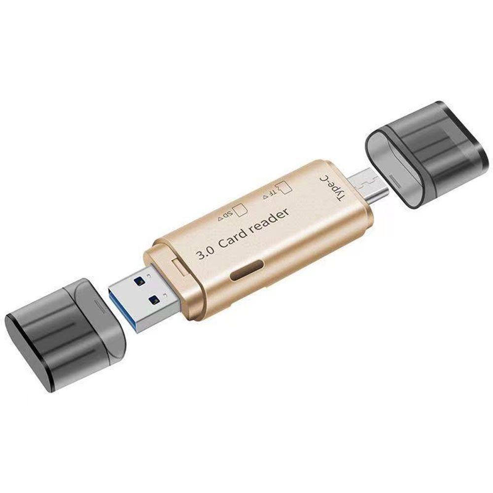 Đầu Đọc Thẻ Nhớ Usb 3.0 Type C Tốc Độ Cao Chuyên Dụng Cho Máy Tính