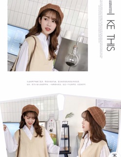 Mũ nồi beret caro
