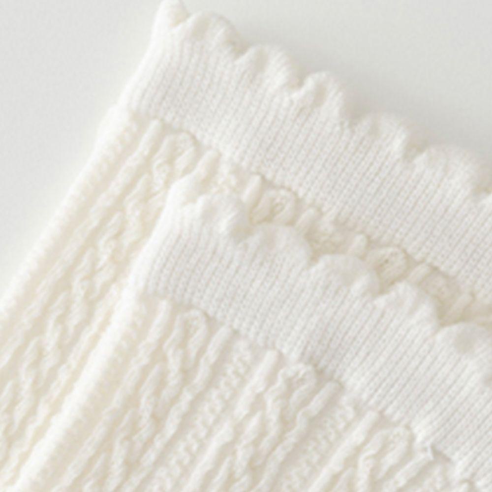 CLEOES Vớ Cotton Cổ Vừa Họa Tiết Kẻ Sọc Thời Trang Nhật Bản Dễ Thương Cho Nữ