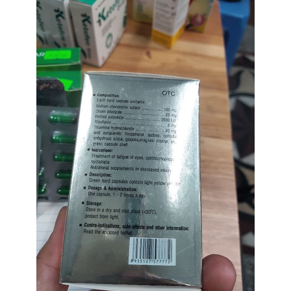 Viên uống sáng mắt Tobicom - 1 vỉ ,giảm mỏi mắt,khô mắt,tăng cường thị lực