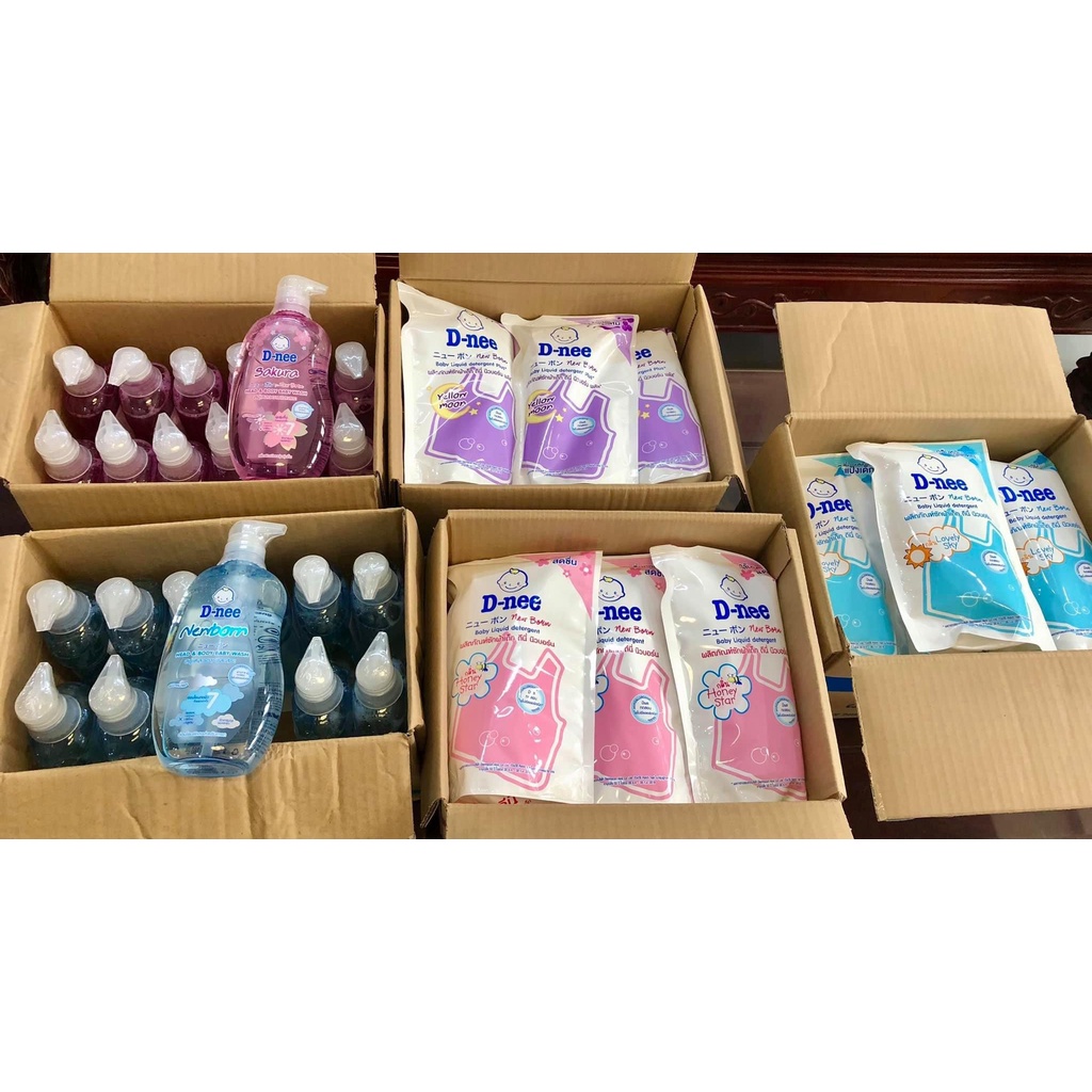 Nước giặt xả quần áo em bé Dnee Can 3000ml