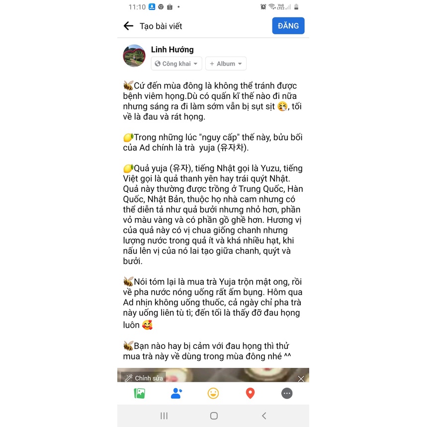 Mật ong chanh Hàn Quốc hũ 1kg _ Thơm ngon chất lượng