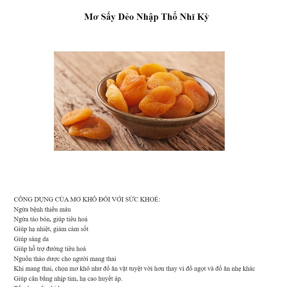 MƠ THỔ NHĨ KÌ 1KG RÚT HẠT ĂN LIỀN KHÔNG ĐƯỜNG | BigBuy360 - bigbuy360.vn