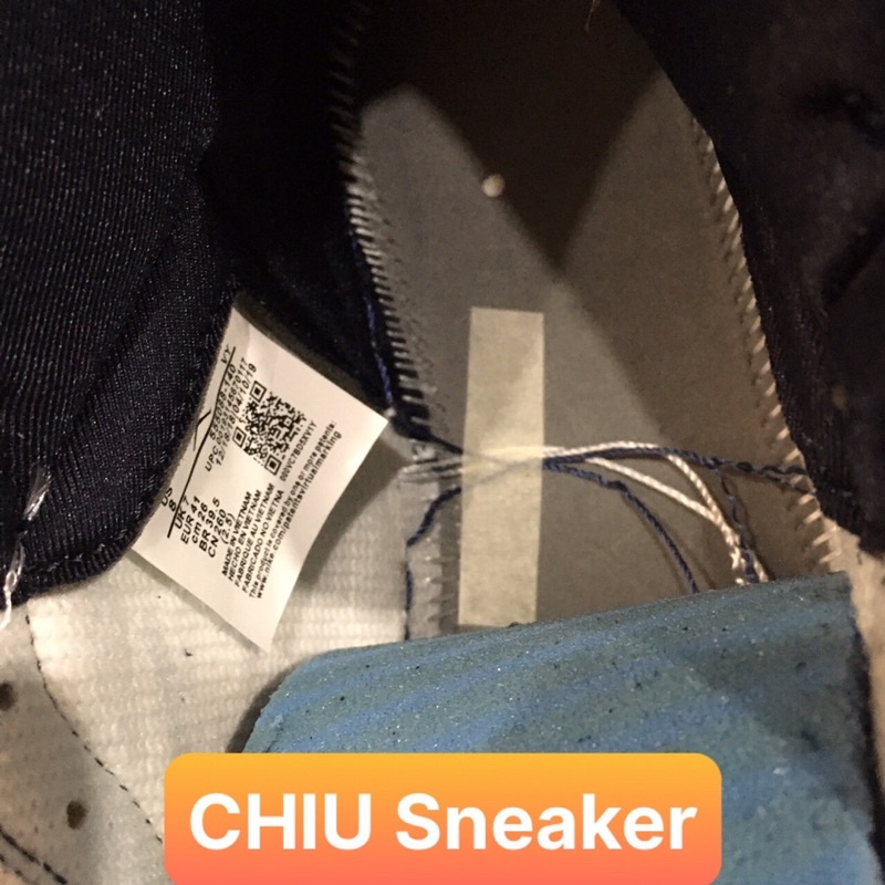 [ CHIU Sneaker 1 ] Giày thể thao Jordan 1 Retro High Obsidian UNC Phiên bản Siêu cấp Jordan cổ cao xanh