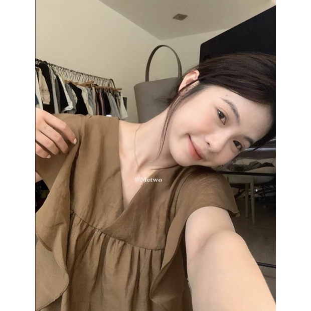 ÁO LỤA VAI BÈO SÓNG