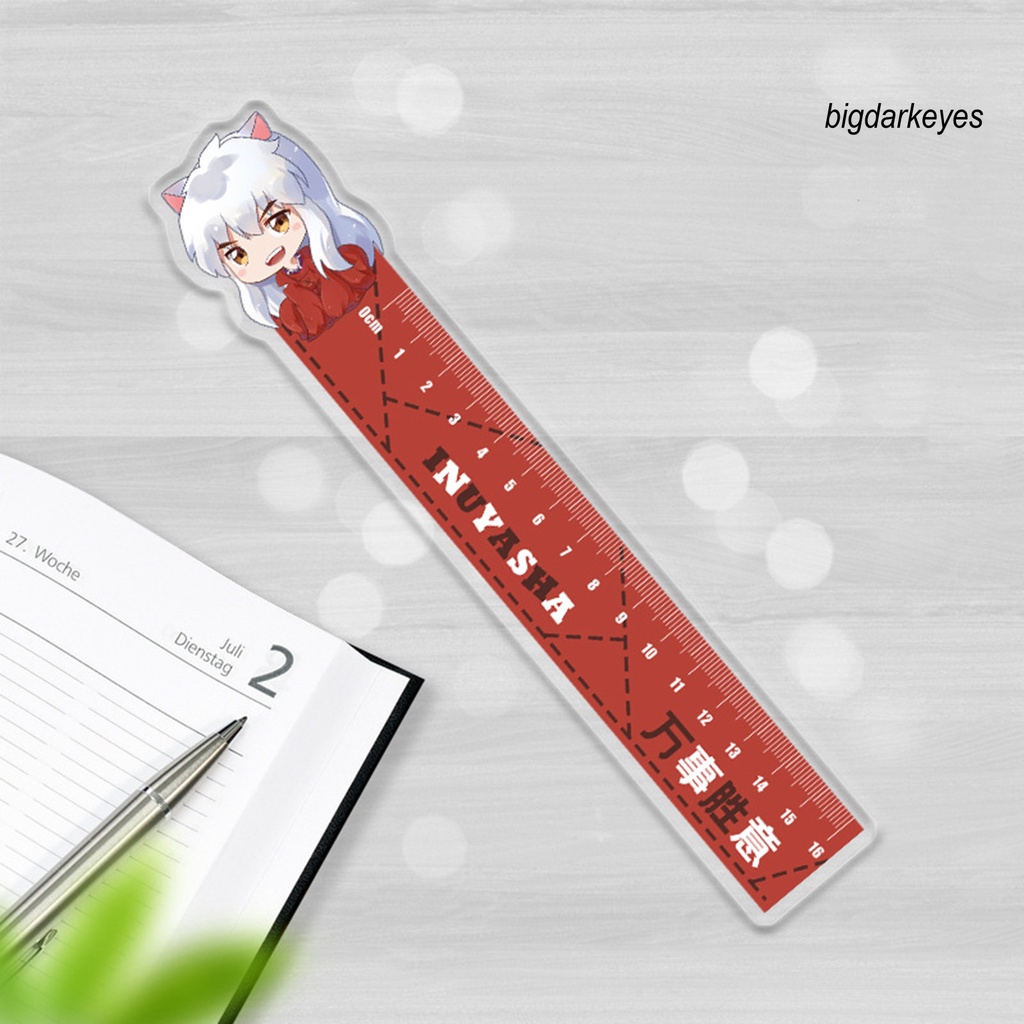 Thước Kẻ Chống Nứt In Hình Anime Demon Slayer Cho Học Sinh