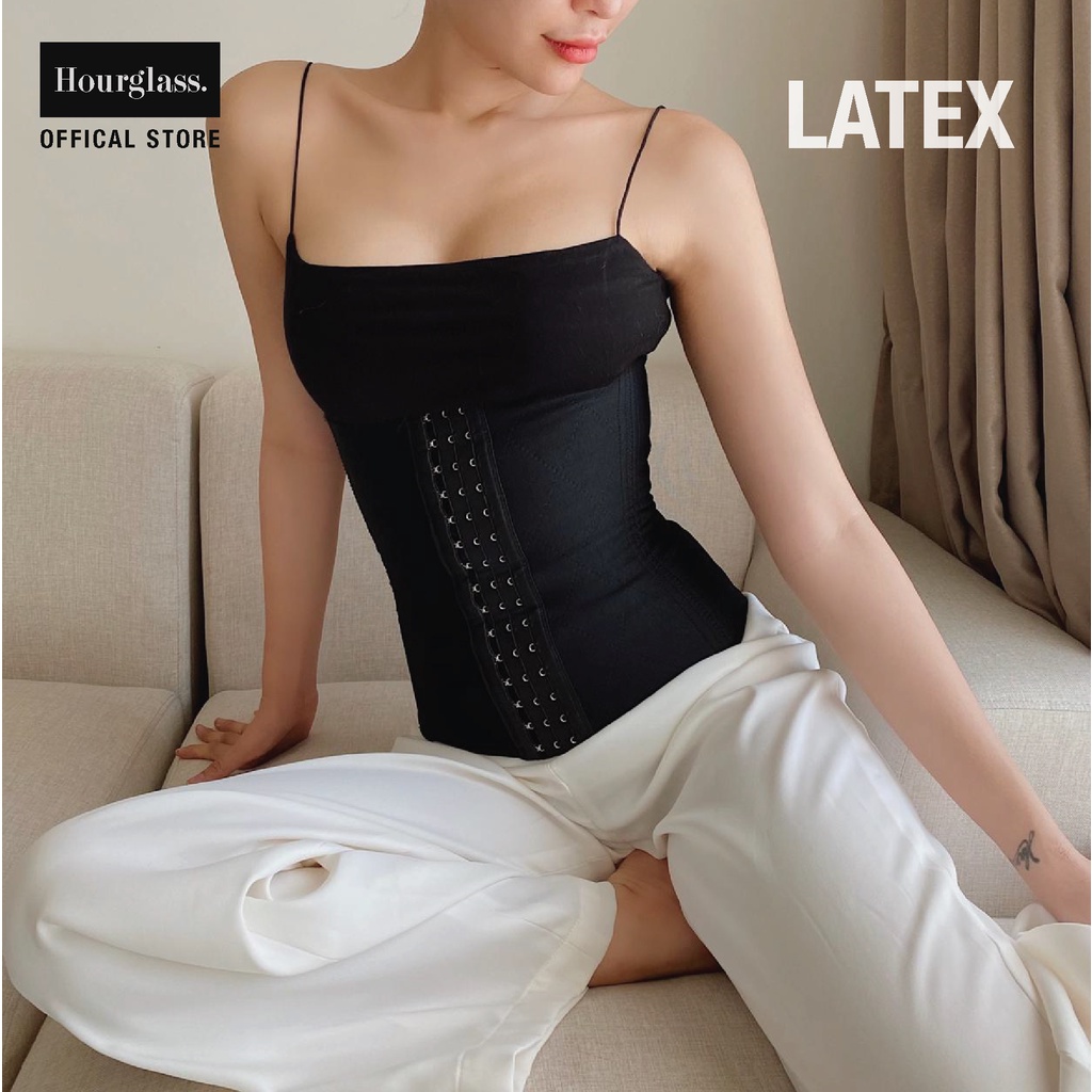 Đai nịt bụng định hình siết eo HOURGLASS - LATEX đen 28cm - LATEX nude 25cm | BigBuy360 - bigbuy360.vn