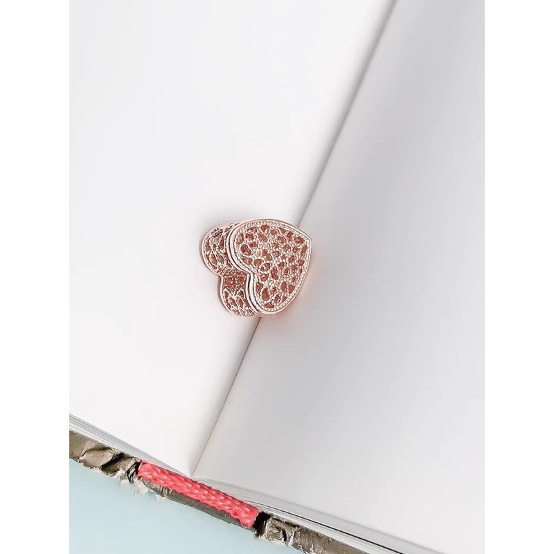 charm pan hoạ tiết cổ điển vàng hồng bạc s925 cao cấp